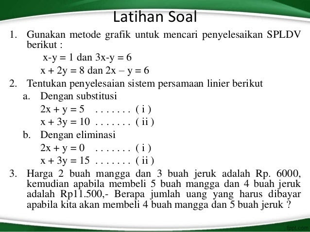 Contoh Soalan Persamaan Gerakan Linear