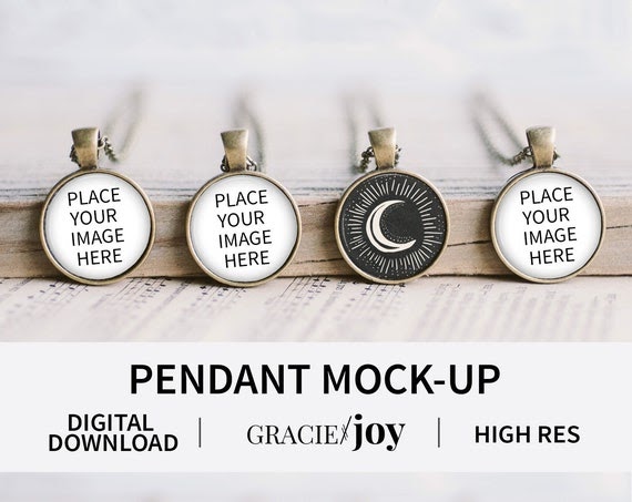 Download Free Circle Pendant Product Mock Up Antique Bronze Jewelry Templatejewelry (PSD) - Download Free ...