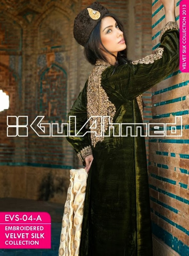 Mens-Women-Wear-Beautiful-Embroidered-Silk-Velvet-Long-Coats-by-Gul-Ahmed-New-Fashion-8 Mens-Women-Wear-Beautiful-Embroidered-Silk-Velvet-Long-Coats-by-Gul-Ahmed-New-Fashion-8