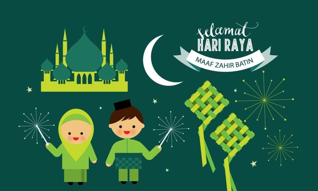 Ucapan Selamat Hari Raya Idul Fitri Kartun Lucu kartu ucapan terbaik