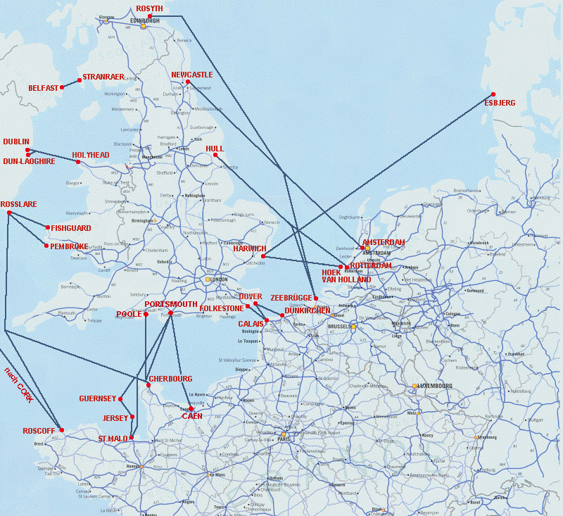 Fähren Nach England Karte | Karte