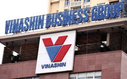Trụ sở Tập đoàn Vinashin tại Hà Nội. AFP PHOTO. 