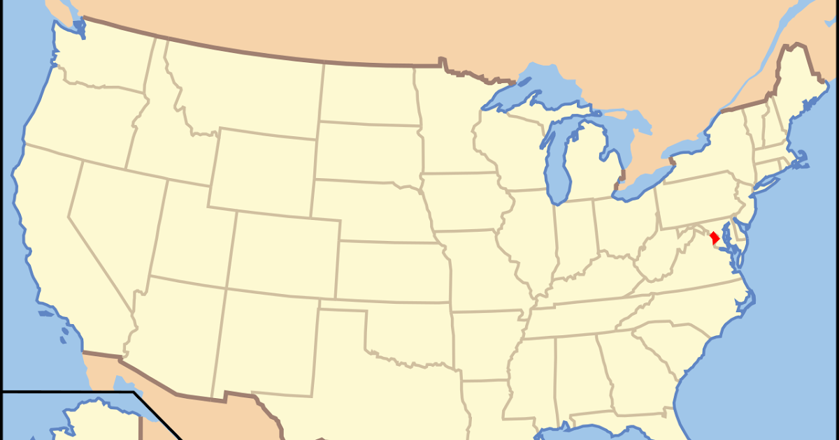 Washington Dc Location On Usa Map