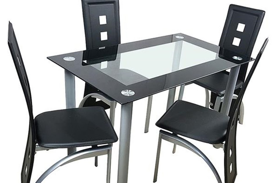 black kitchen table and chair set for 4