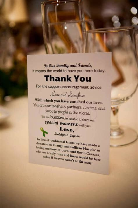 Donation Card in lieu of favors wedding ideas in 2019 Donation Card in lieu of favors wedding ideas in 2019