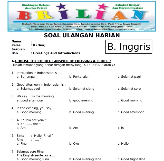 ➤ 29 kunci jawaban bahasa inggris 2018 kelas 7 smp ukk pictures