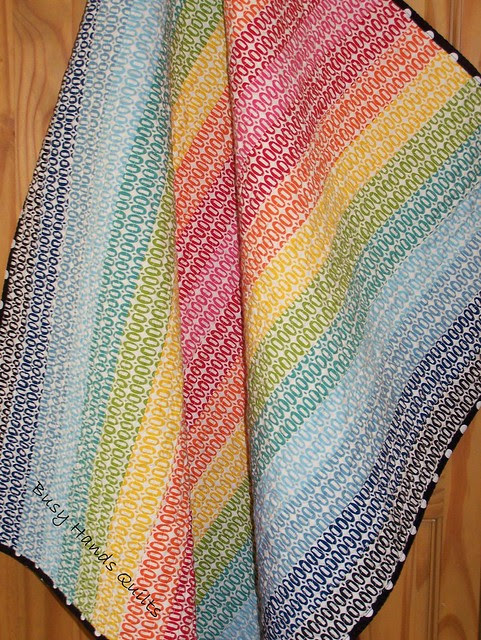 Rainbow Baby Quilt in Pezzy Prints
