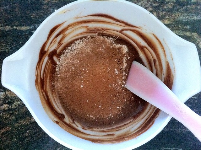 Dry Ingredients Sifted into Brownie Batter