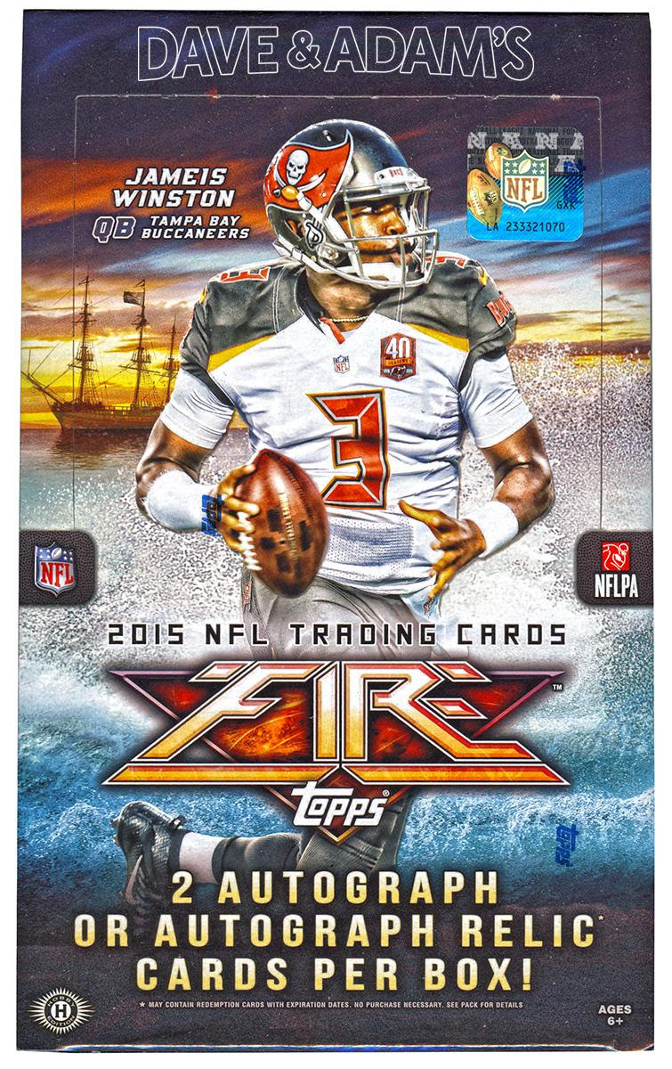 2015 Topps Fire Football Hobby Box DA Card World 2015 Topps Fire Football Hobby Box DA Card World