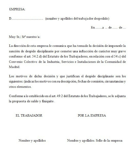 Machote Carta De Despido Laboral Costa Rica - Quotes About q
