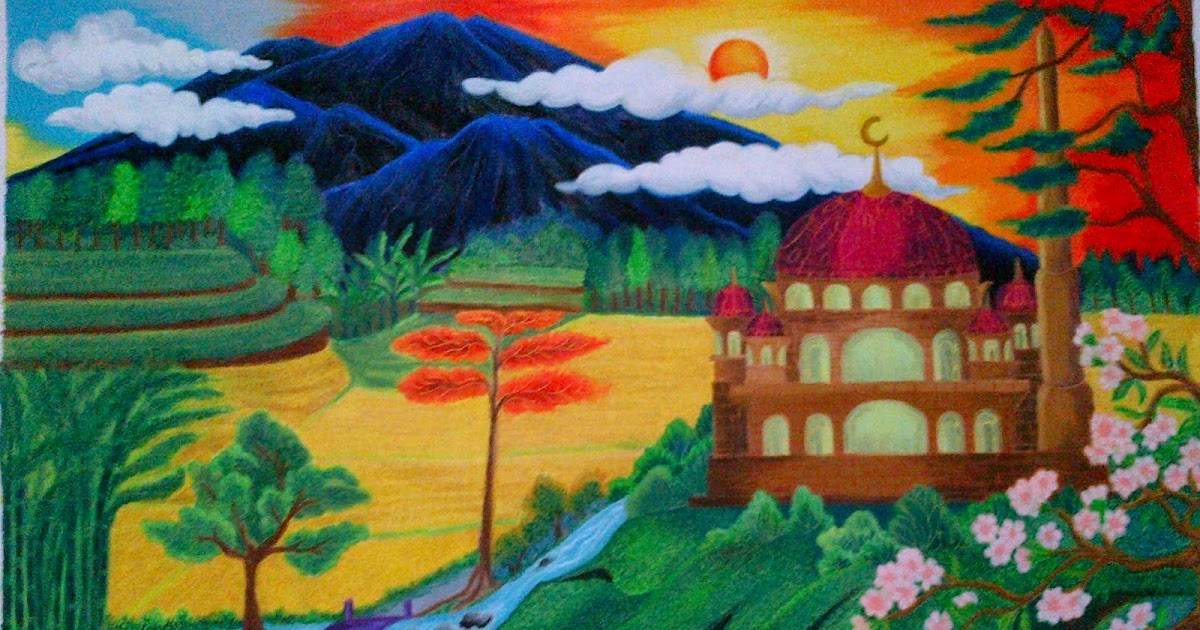 Koleksi Terkini 33+ Gambar Ilustrasi Pemandangan Gunung Yang Sudah Diwarnai