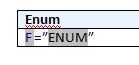 Enum with equalto and quotes