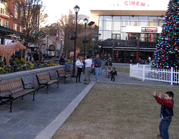 snow in altanta station town square