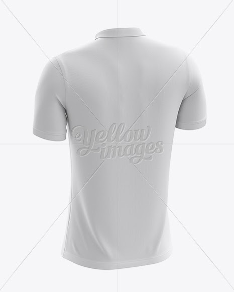 Download Download Men's Soccer Polo Shirt Mockup (Back Half Side ...