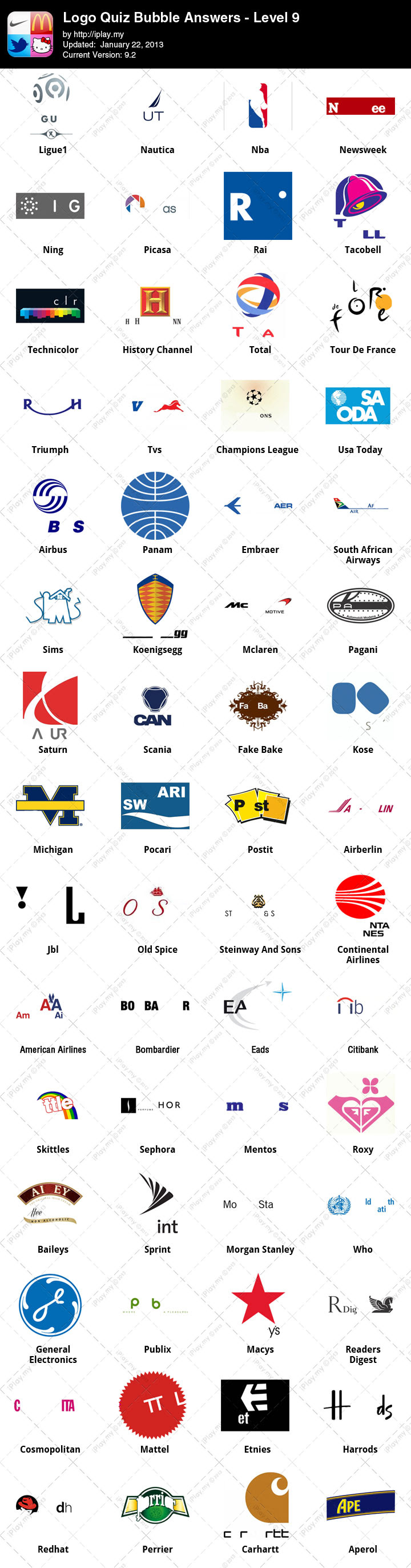 Logo game cheats level 1