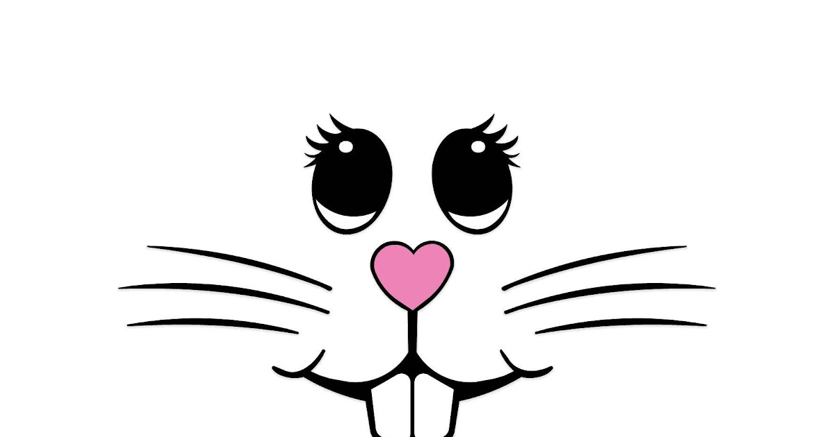 Bunny Face Svg Free / Cute Floral Bunny Face Cuttable Design