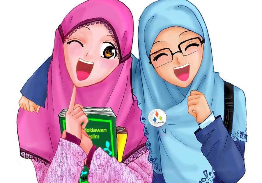 Foto Cewek2 Cantik Lucu Berhijab Kartun Download 51 Wallpaper Hijab