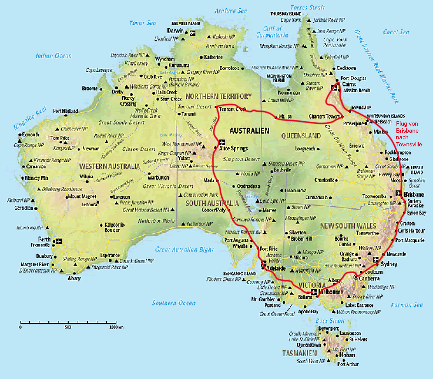 Australien Karte ~ World Of Map
