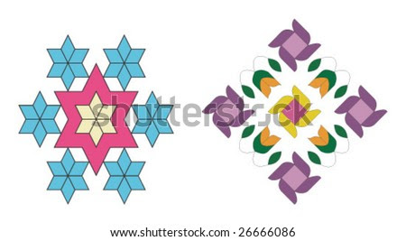 Vector Design Pattern For Embroidery, Linens, Vases, Pillow Covers
