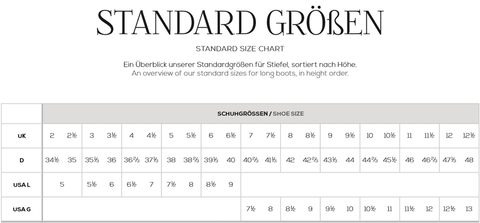 Cavallo Riding Size Chart - Greenbushfarm.com
