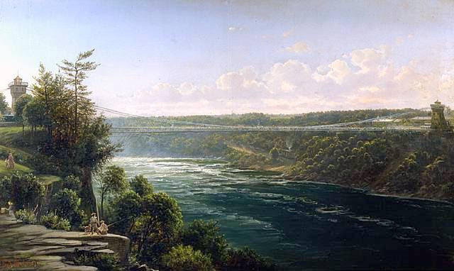 Suspension Bridge Over The Niagara River
