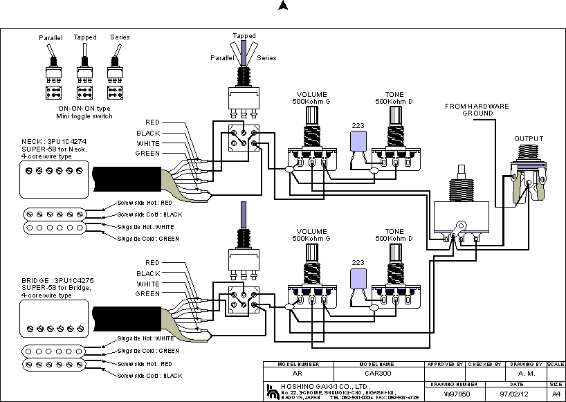 Gibson Humbucker Wiring Diagram - Wiring Diagrams