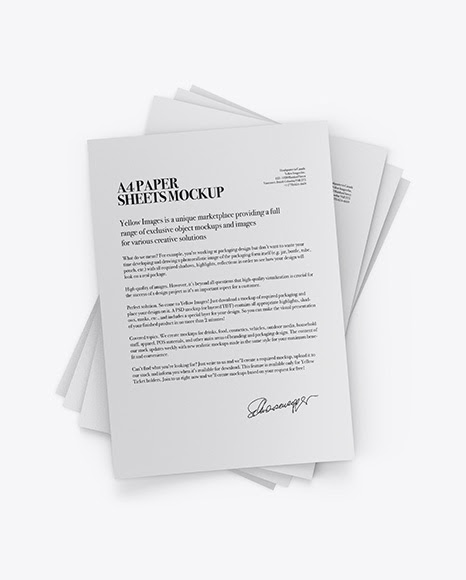 Download A4 Paper Sheets Psd Mockup Mockup Psd Gimp PSD Mockup Templates