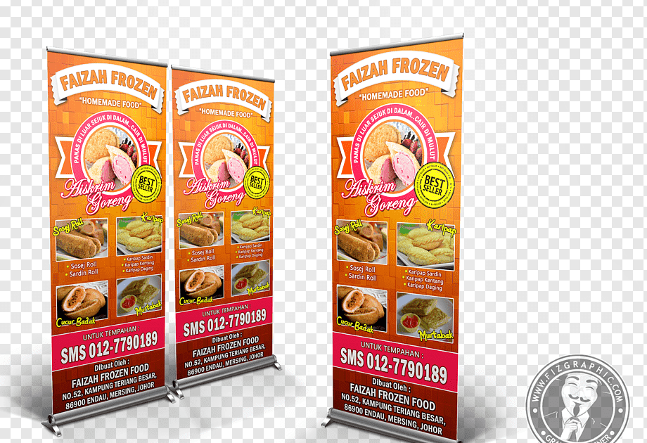 Logo Frozen Food Banner Design kumpulan contoh spanduk