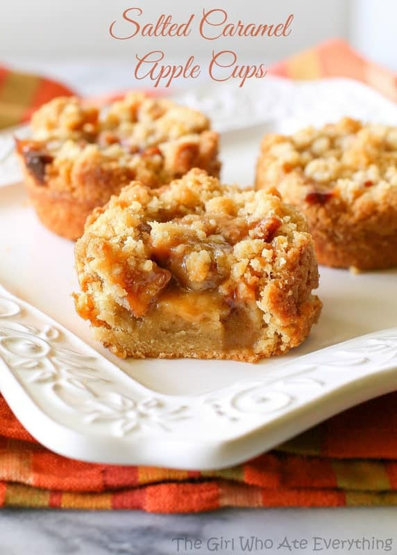 20 Apple Desserts Recipes - Ioanna's Notebook Salted Caramel Apple Cups | The Girl Who Ate Everything