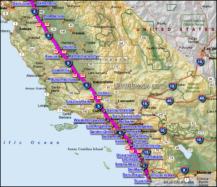 California Rest Area Map - Map Pasco County