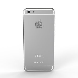 Lux iPhone 6 White with 1 Carat Diamond Logo