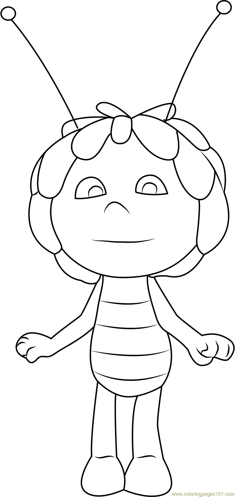 download 235 maya the bee for kids with honey printable free coloring pages png pdf file coloriage de champignon super mario
