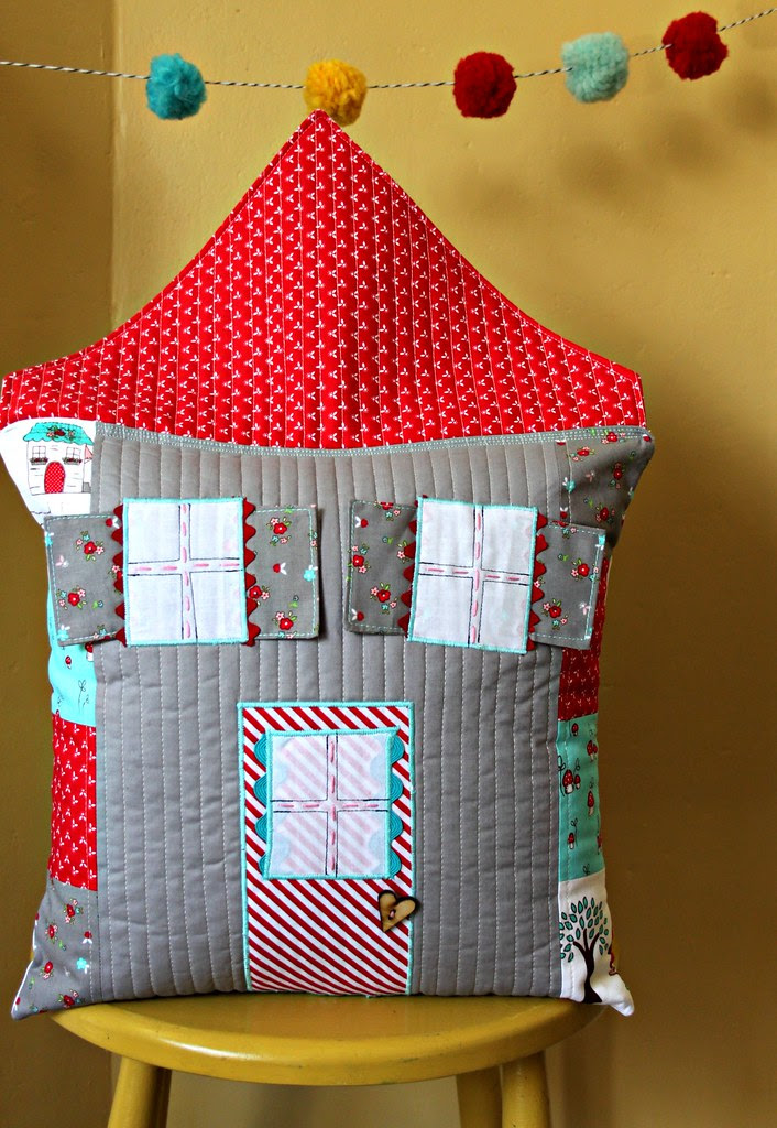 Quilted House Pillow