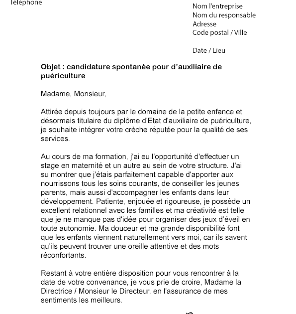 Lettre De Motivation Reconversion Pour Cap Petite Enfance  Soalan bt