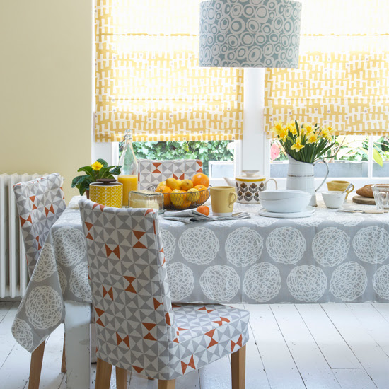 Yellow and grey dining room | Grey and yellow colour schemes | Colour | PHOTO GALLERY | Housetohome.co.uk