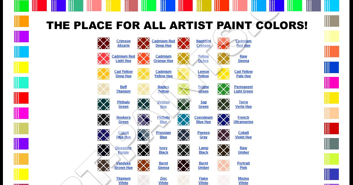 Artist Oil Paint Colors - The Painting Gallery