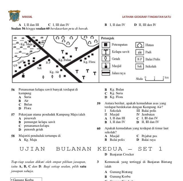 Soalan Esei Geografi Tingkatan 1 Selangor J