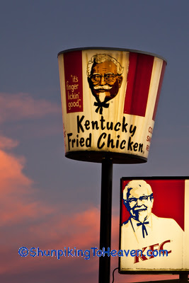 Old-Fashioned Kentucky Fried Chicken Bucket Sign, Poweshiek County, Iowa