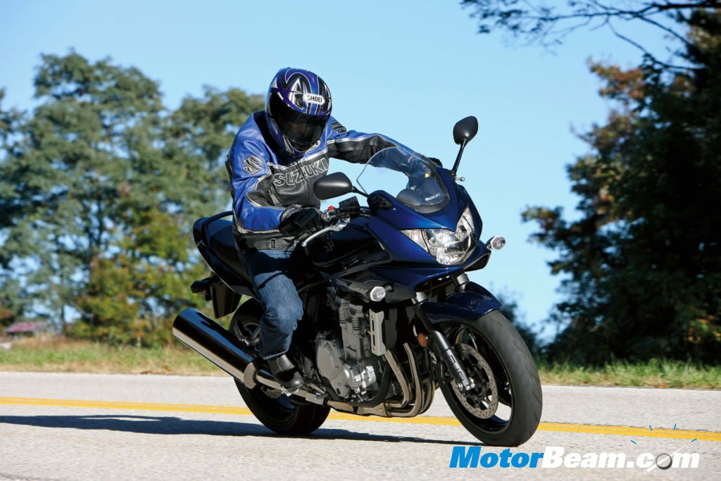the best car vs the best motorcycle: suzuki bandit stunt
