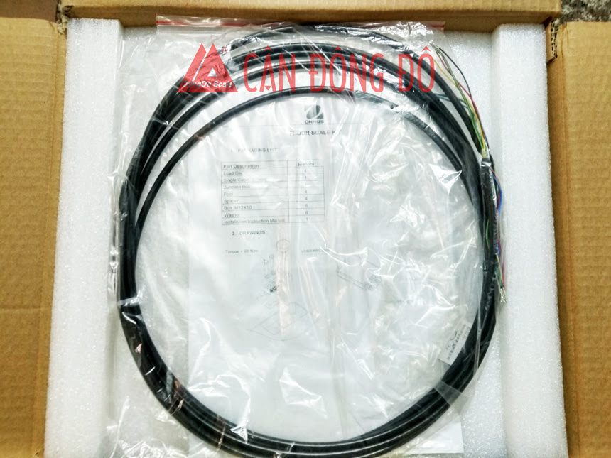 Phụ kiện cân sàn Đông Đô với bộ thiết bị Ohaus (DD.31P-Ohaus)