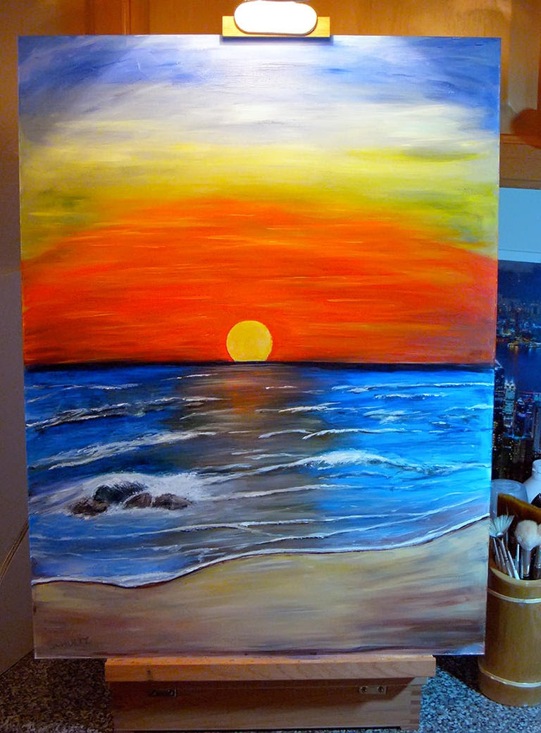 Seriously! 29+ Hidden Facts of Easy Simple Beginner Sunset Painting