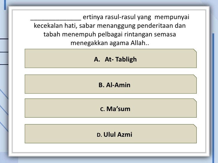 Soalan Tauhid Darjah 2 - Resepi Book c