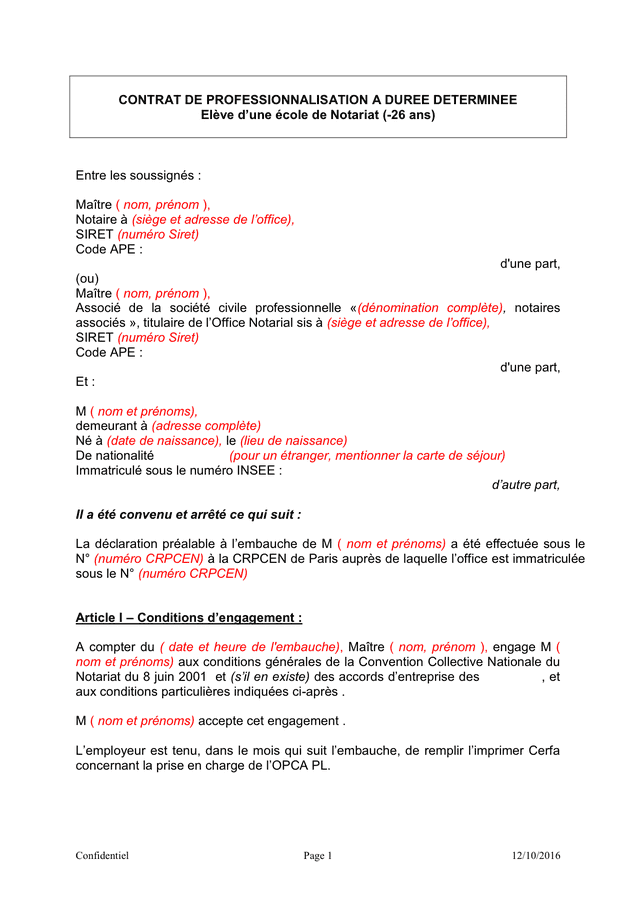 Avenant Contrat De Professionnalisation Cerfa Modele Lettre De