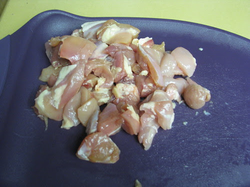 chopped chicken
