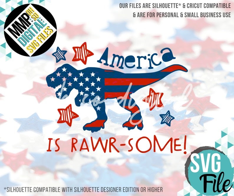 1760+ Dinosaur 4Th Of July Svg - SVG,PNG,EPS & DXF File Include