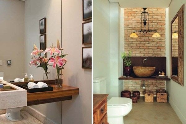 lavabo com decoração moderna
