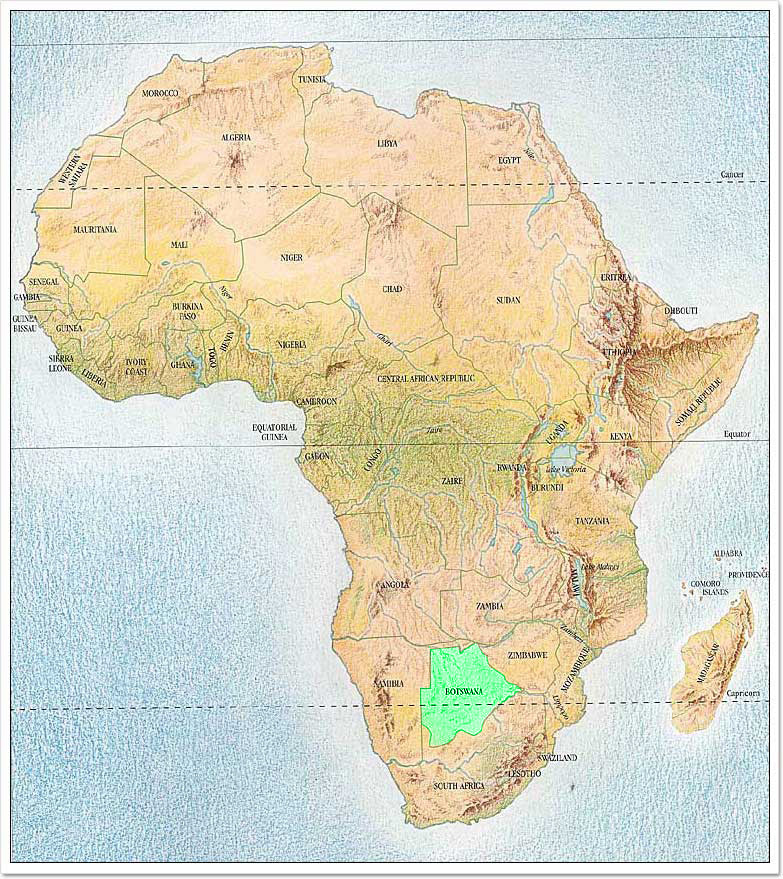 Topo Map Of Africa California Map