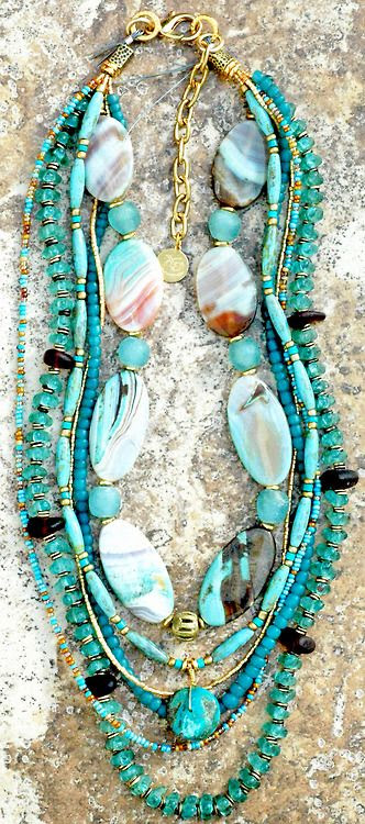 http://www.pinterest.com/pin/58828338856900851/ Sea Glass Necklace