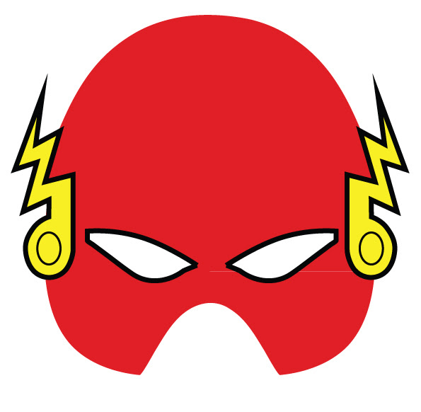 Maschera Flash Da Colorare Stampae Colorare