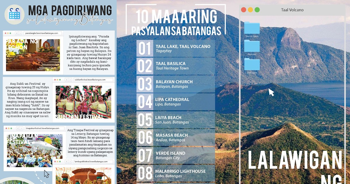 travel brochure ng tagaytay